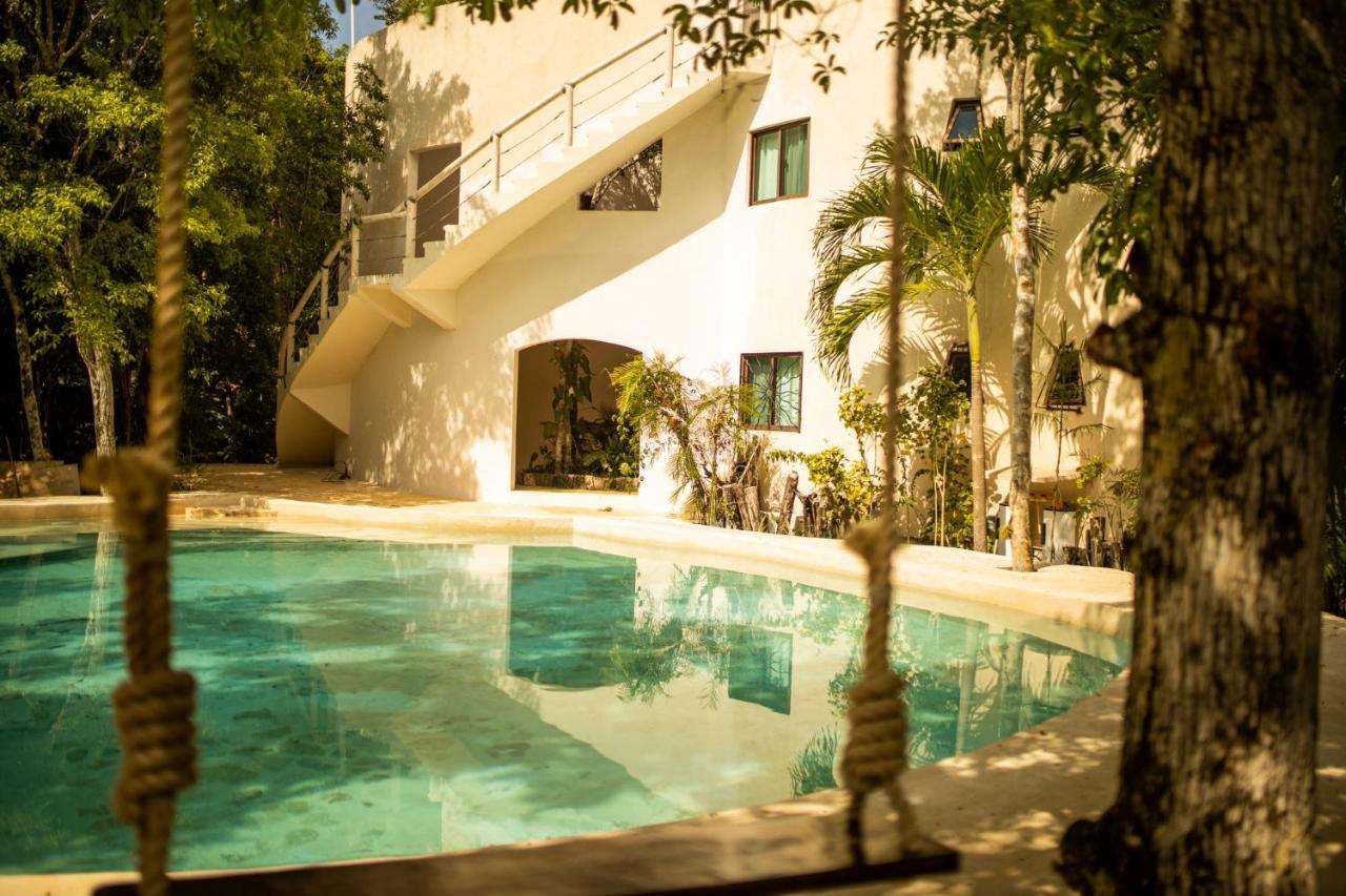 La Posada Del Agua Y Fuego Chemuyil ภายนอก รูปภาพ