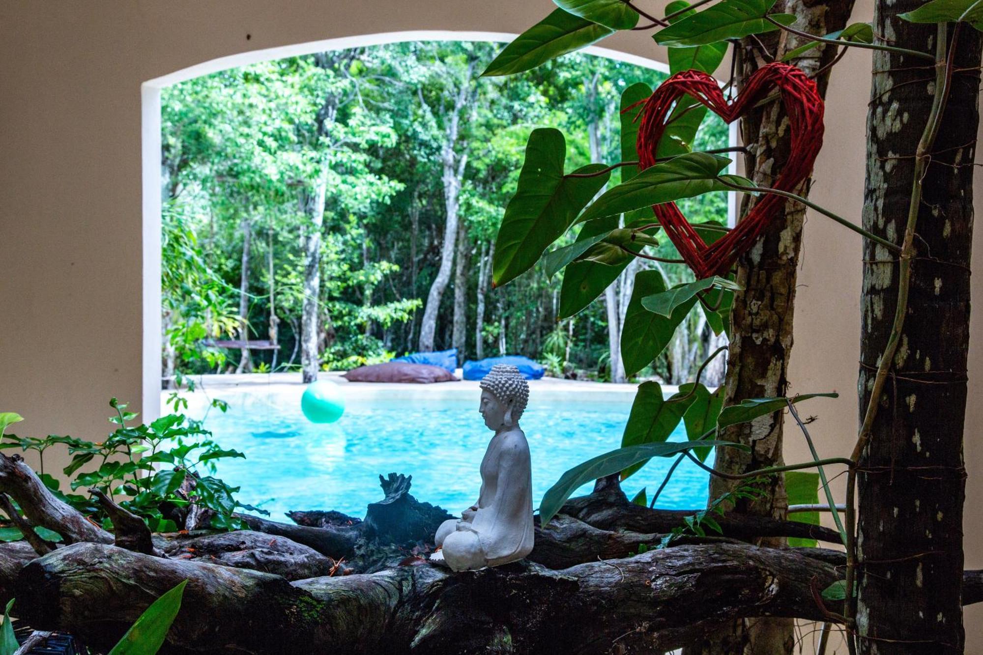 La Posada Del Agua Y Fuego Chemuyil ภายนอก รูปภาพ